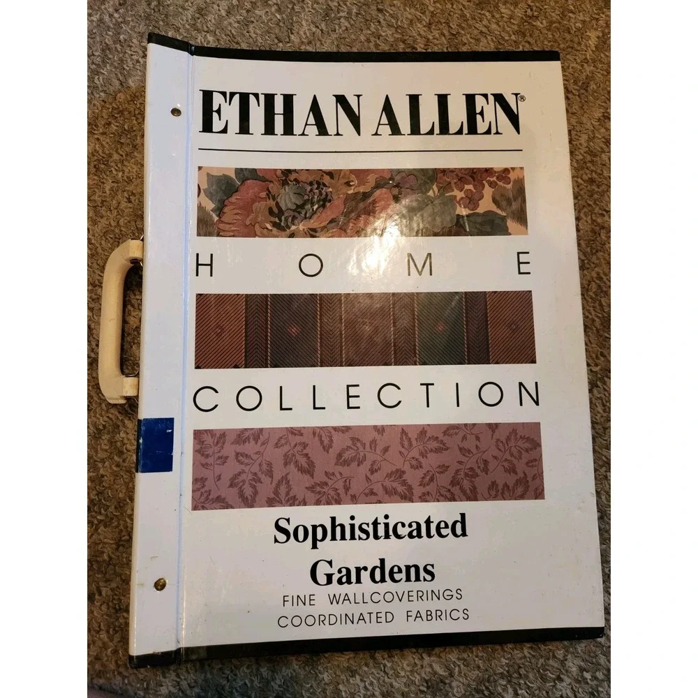 Vintage Ethan Allen Wall Paper Sample Book Sophisticated Gardens Retail Display